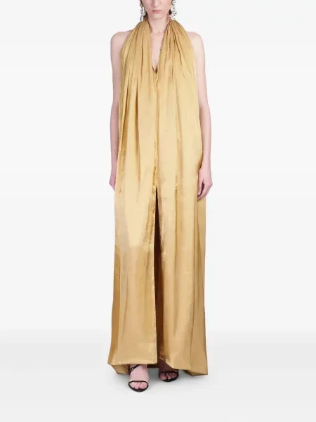Rochie maxi Rhea Costa de costum auriu
