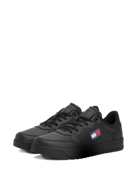 Sneakerși Tommy Hilfiger cu autograf negru