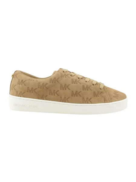 Sneakersy Michael Kors sznurowane koronkowe beżowe