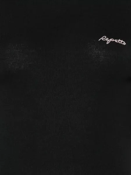 Top Repetto cu broderie negru