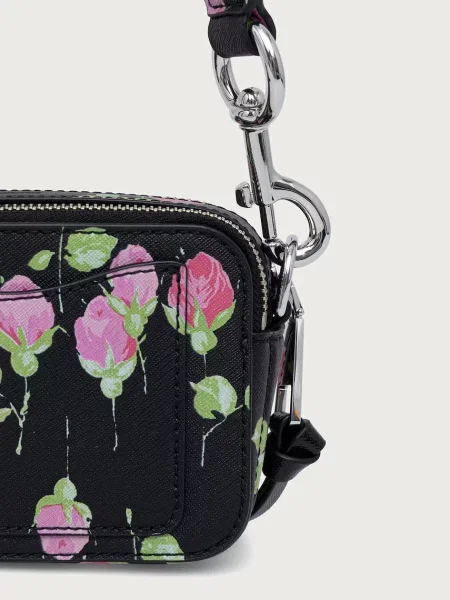 MARC JACOBS torebka crossbody skórzana THE SNAPSHOT czarna