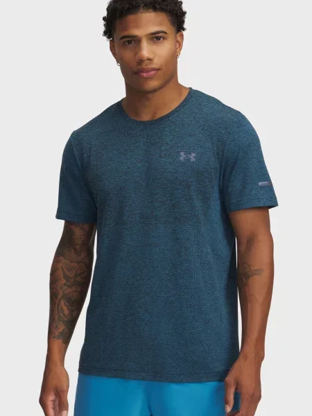 Безшовна спортивна футболка Under Armour синя