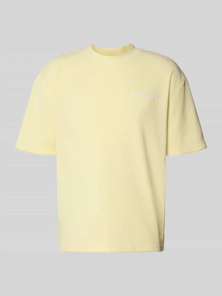 Oversized t-shirt z wyhaftowanym logo model Lagos' Pegador