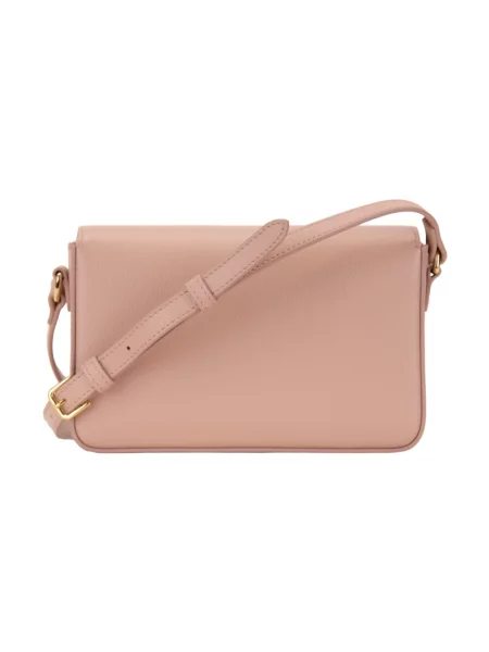 Torebka Burberry skórzana w kratę różowa
