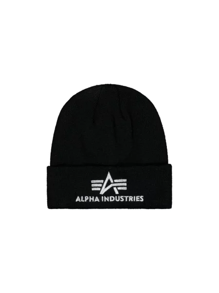 Alpha Industries căciulă negru alb