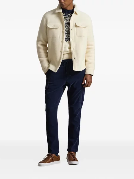 Șapcă Polo Ralph Lauren cu model herringbone din țesătură twill cu imagine albastru