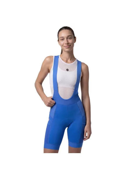 Spodenki rowerowe gravel Kolarstwo Siroko Jet-W Blue niebieskie