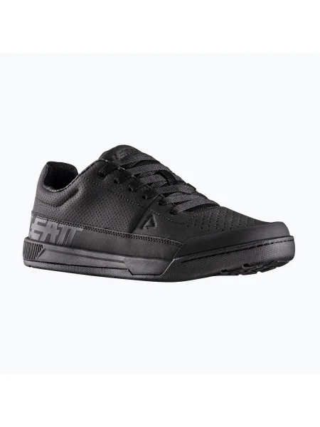 Leatt Flat black férfi platform kerékpáros cipő Flat fekete