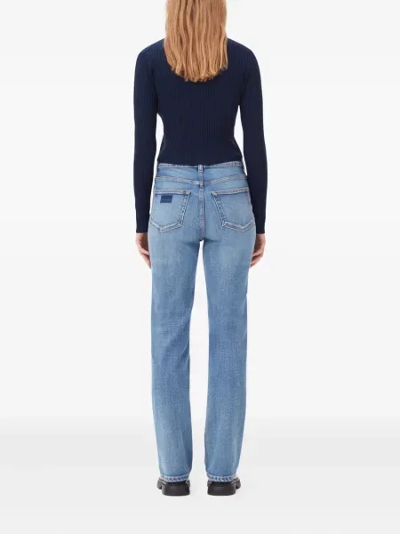 Blugi Ganni stretch albastru