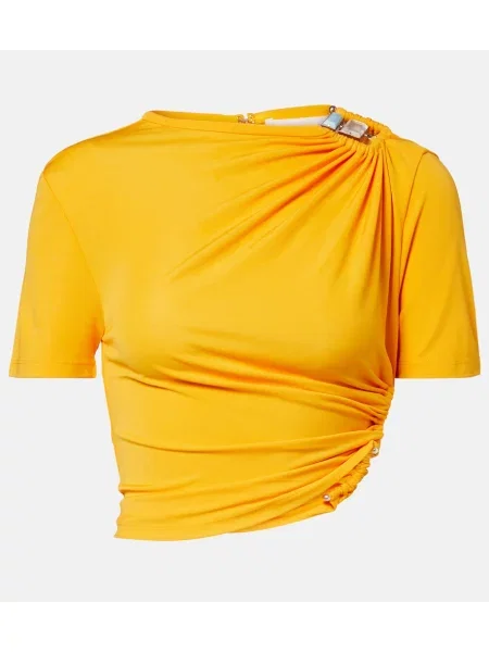 Tricou Christopher Esber din jerseu portocaliu