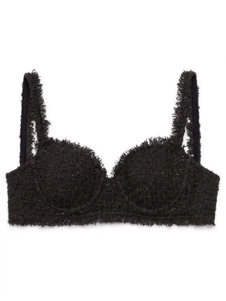 Biustonosz Balenciaga tweedowy o krotszym kroju