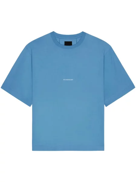 Tricou Givenchy cu imagine albastru