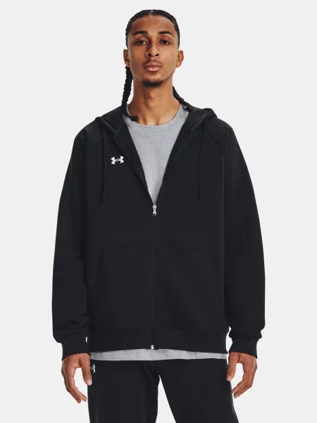 Hoodie Under Armour iz flisa črna