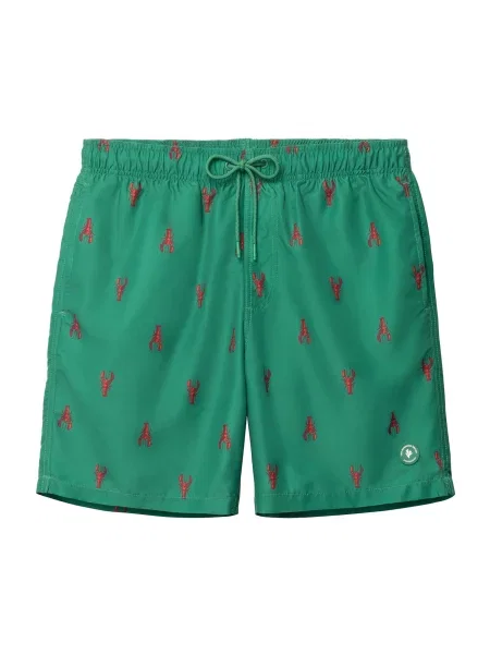The Sunshine Brand Kratke kopalne hlače Mike zelena rdeča