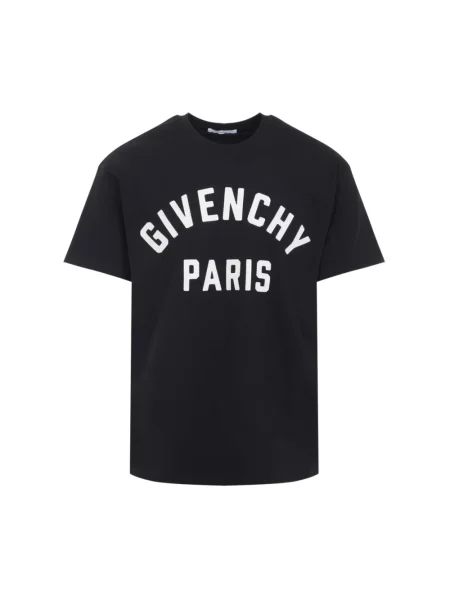 Haftowana koszulka Givenchy czarna
