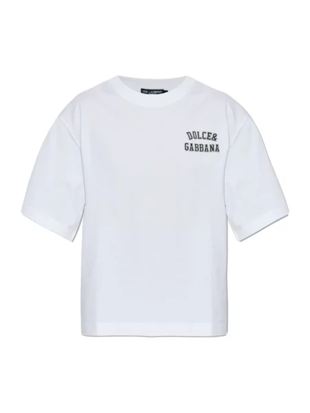 Koszulka Dolce And Gabbana z logo biała
