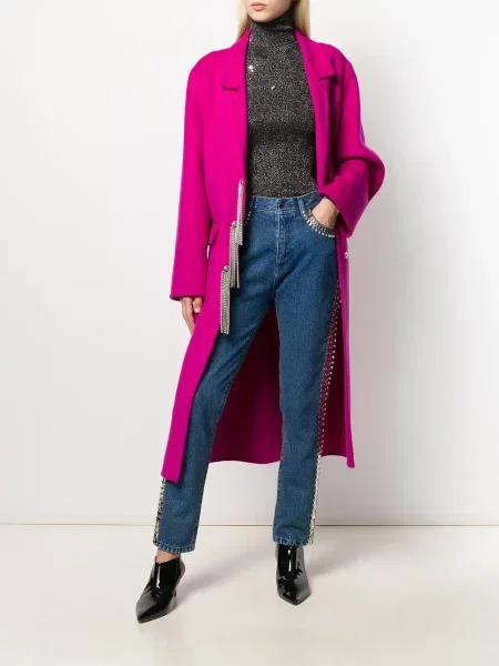 Ριγέ τζιν Christopher Kane μπλε