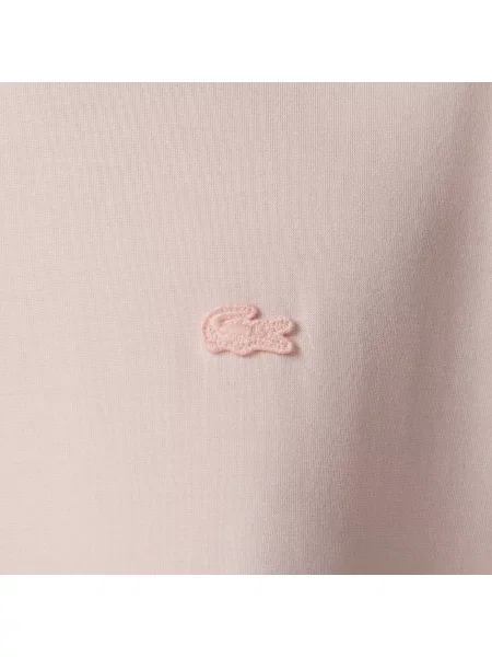 Lacoste T-Shirt Z Okrągłym Dekoltem Relaxed Fit jasnoróżowy