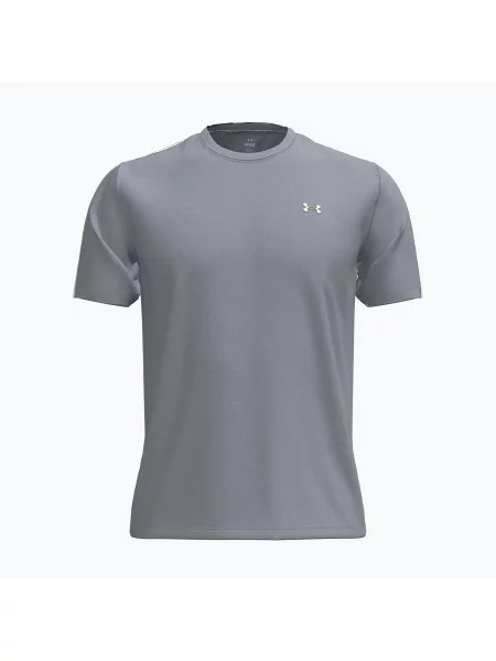Tricou de antrenament pentru bărbați Under Armour Tech Taping mod gray/black/lumos lime negru