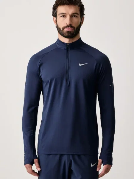 Nike longsleeve do biegania Stride Dri-FIT granatowa