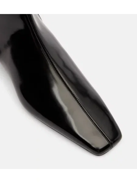 Cizme scurte Proenza Schouler din piele de lac negru