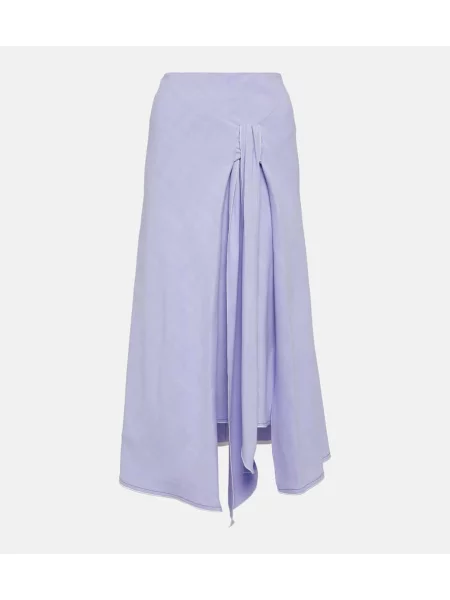 Fusta maxi Victoria Beckham violet