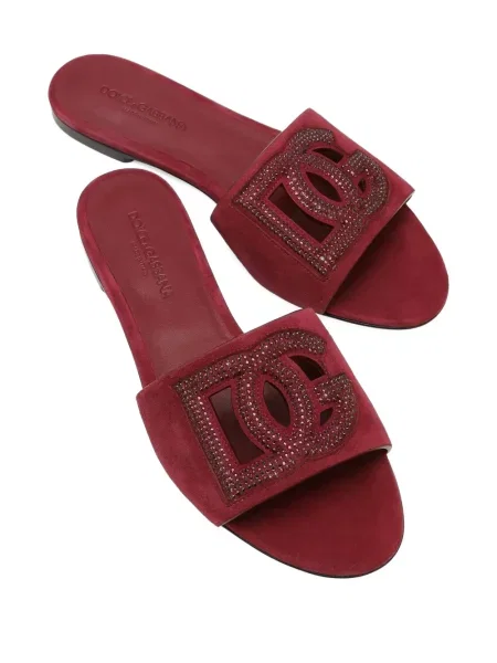 Sandale Dolce & Gabbana de cristal roșu