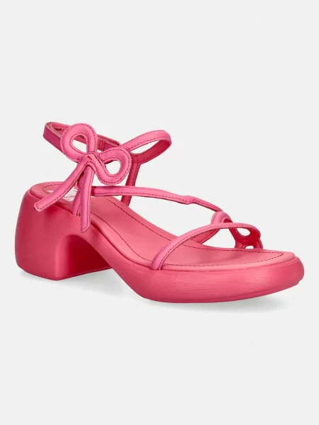 Camper sandale cu din piele TWS roz