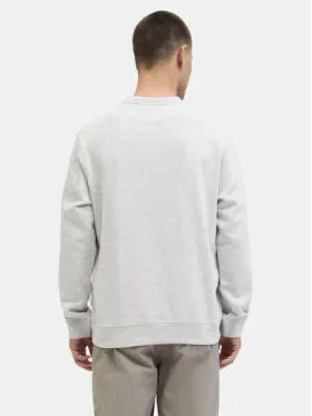 JACK & JONES Mikina JORNORREBRO čierna / biela melírovaná sivá