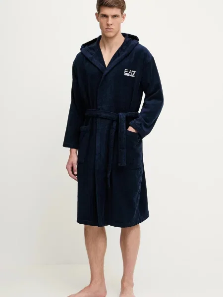 Emporio Armani szlafrok granatowy