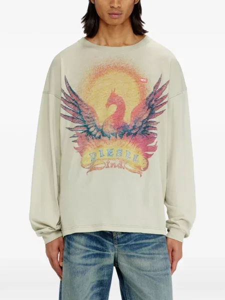 Lung tricou Diesel cu imagine