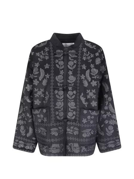 Geacă Antik Batik cu model floral negru