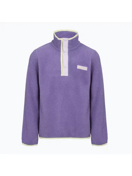 Gyerek polár pulóver Columbia Halvetia II Half Snap Fleece stormwatch/lavender pearl. Méret: S