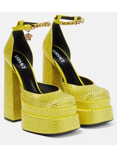 Salonarji Versace s platformo rumena