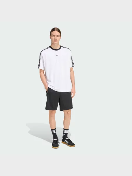 Переработанный футболка Adidas белая