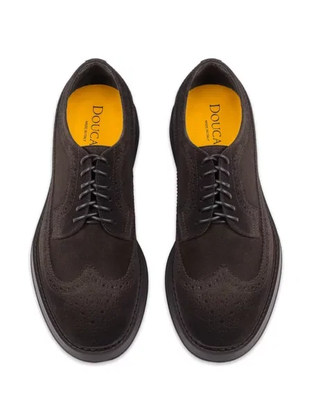 Brogues Doucal's din piele de căprioară maro