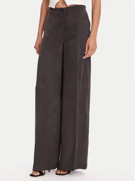 Guess Medžiaginės kelnės juoda