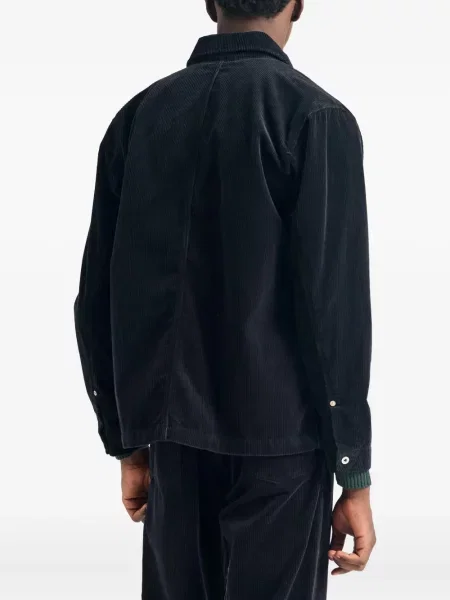 Geacă Norse Projects de catifea cord albastru