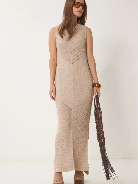 Happiness İstanbul Rochie tricotat pielii