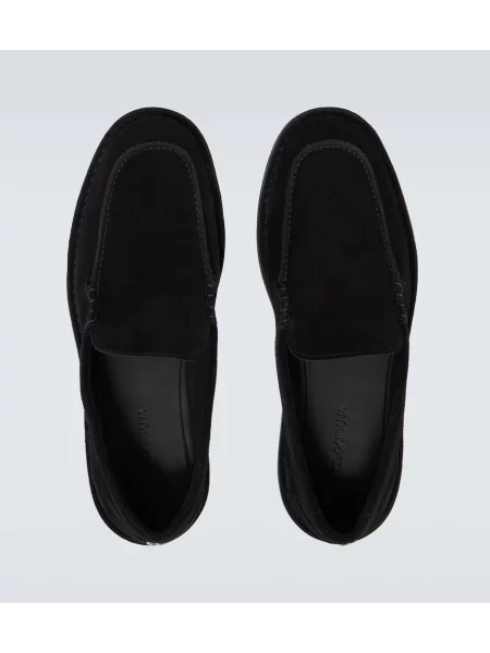 Pantofi loafer Dolce&gabbana din piele de căprioară negru