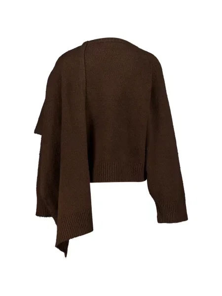 Pulover Altuzarra drapat maro