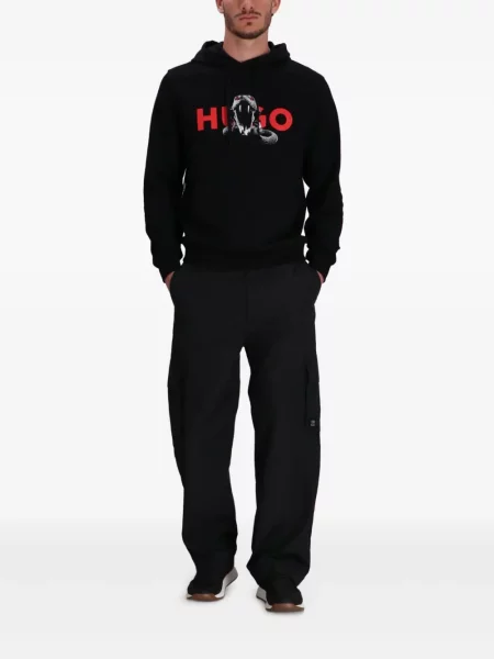 Pantaloni cargo Hugo negru