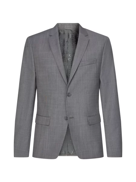Volneni blazer Calvin Klein siva