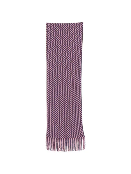 Kötött sál Missoni rojtokkal rózsaszín