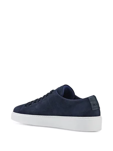 Fűzős szarvasbőr sneaker Bogner kék