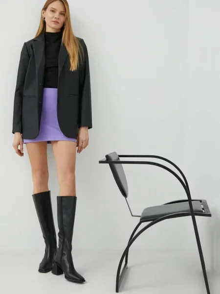 Спідниця Remain mini пряма фіолетовий