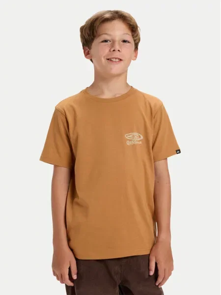 Quiksilver Marškinėliai Hw Snaky Ways Regular Fit ruda