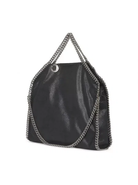 Duża mały torebka na łańcuszku Stella Mccartney z granatem czarna
