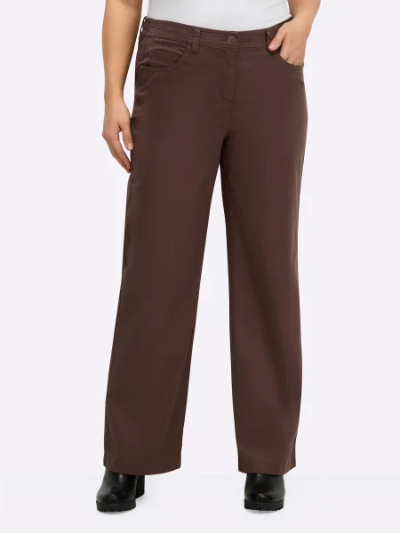SHEEGO Pantaloni castaniu