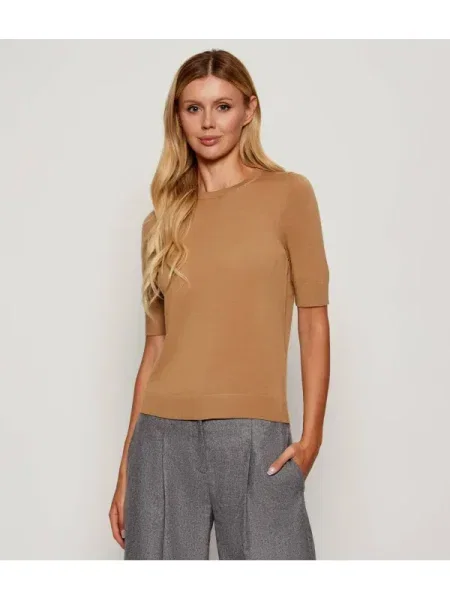 BOSS BLACK De lână pulover Farbella negru